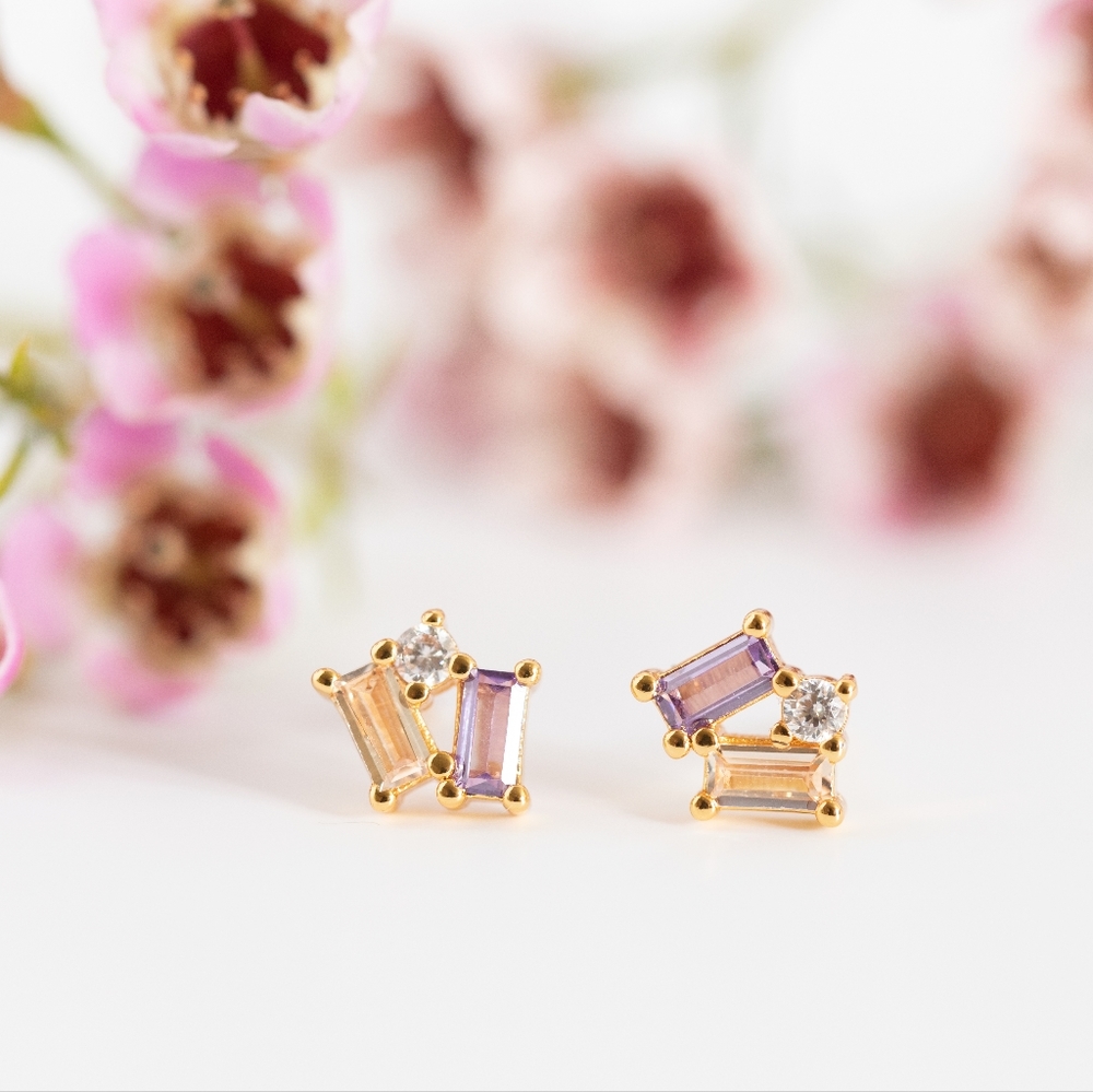 Anastasia Stud Earrings (S925) - Only 3 left!